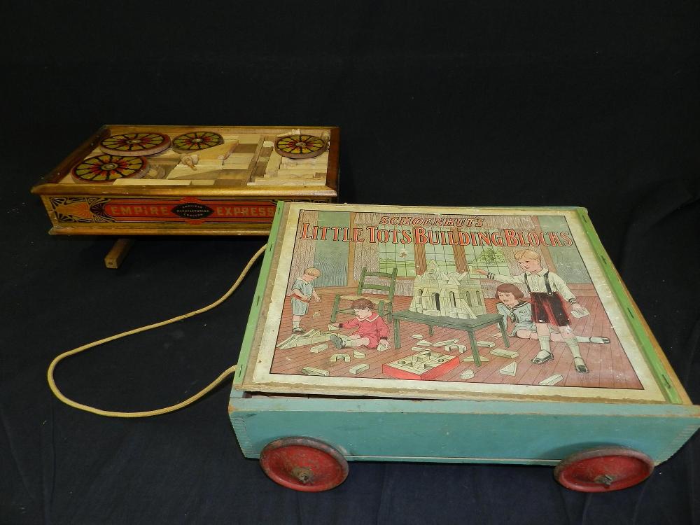 Lot of 2 Block Sets, incl Schoenhut Little Tots