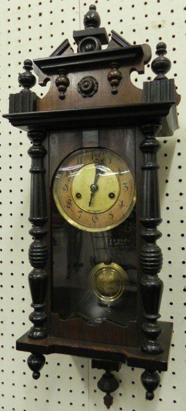 Viennese regulator. 27" tall.