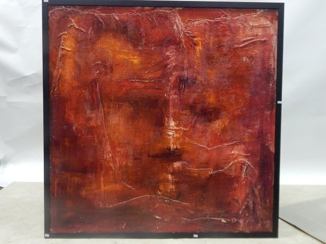 Abstract oil painting on board