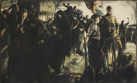 (WWI POSTER) WWI Lithograph propaganda poster