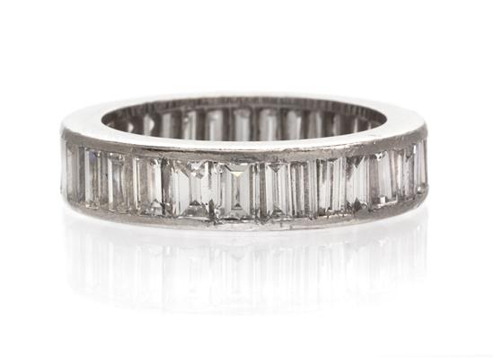 A Platinum and Diamond Eternity Band