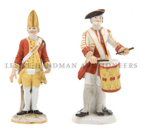 Two Meissen Porcelain Figures