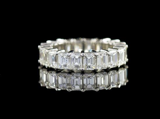 A Platinum and Diamond Eternity Band