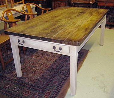 FARMHOUSE TABLE, antique pine, the planked