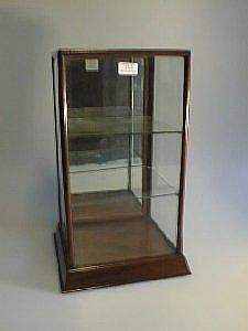 A Victorian mahogany table-top display case