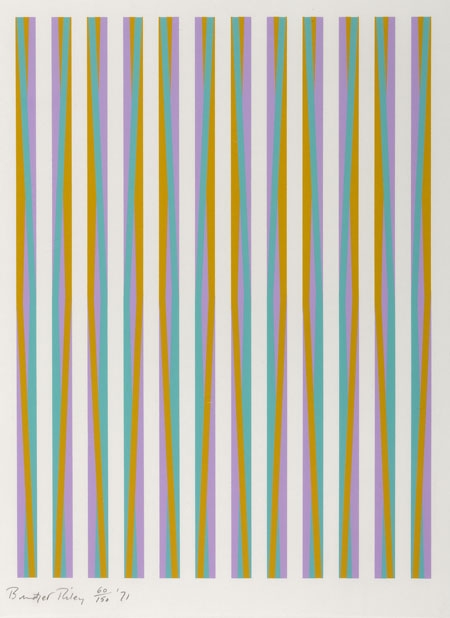 BRIDGET RILEY (B. 1931), UNTITLED (CHICAGO 7), 1971