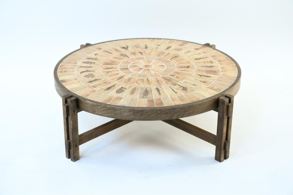ROGER CAPRON GARRIGUE TILED LOW COFFEE TABLE