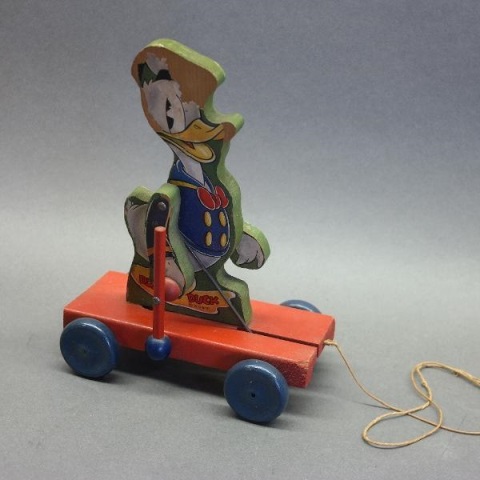 Fisher-Price Donald Duck Wooden Pull Toy