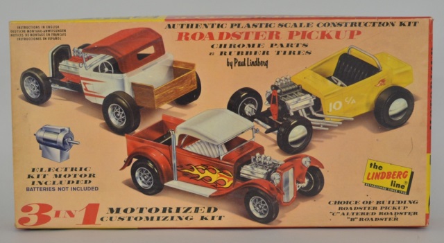Vintage Lindberg 3 In 1 Roadster Pick Up Model Kit