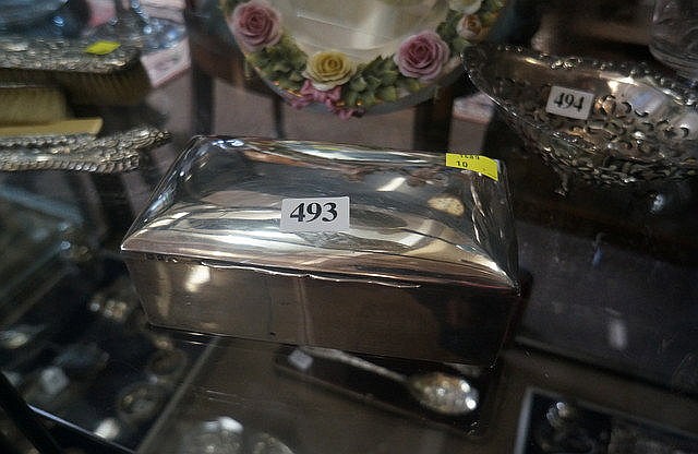 Sterling silver hallmarked cigarette box