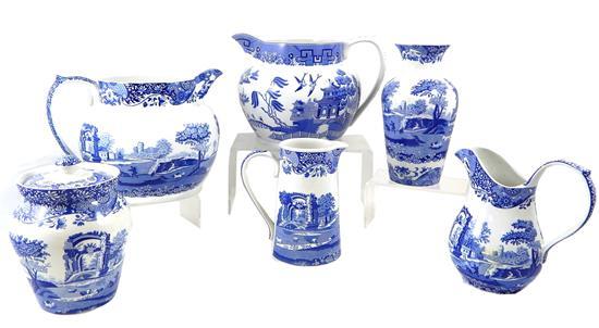20th C. Spode "Italian" pattern pottery