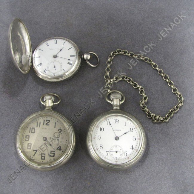 20: LOT (3) ASSORTED VINTAGE POCKET WATCHES