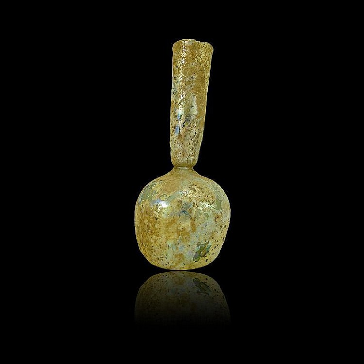Ancient Roman Glass Bottle