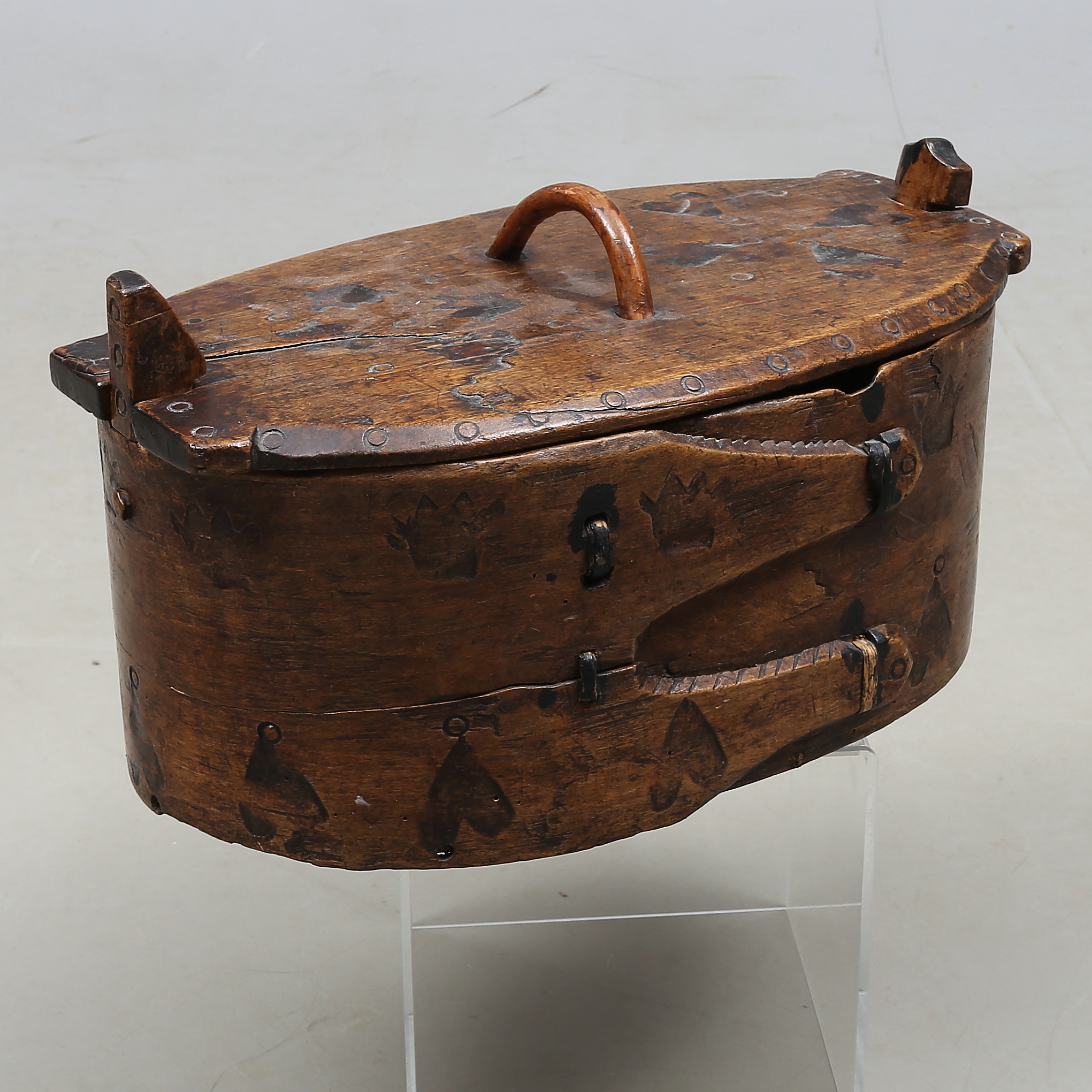 SVEPASK, allmoge, trä, 1700/1800-tal.
