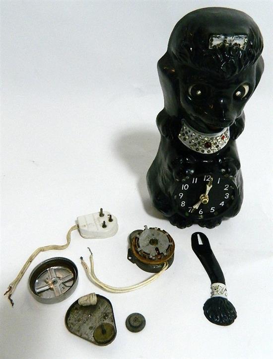 A California Clock Company poodle clock