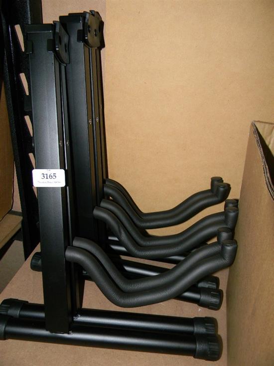 Three musical instrument stands