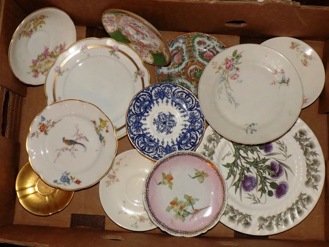 Box Lot - Assorted Porcelain Plates