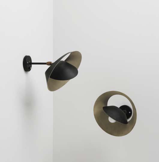 Pair of “Petite Saturne” wall sconces, Ca. 1958 – Serge Mouille