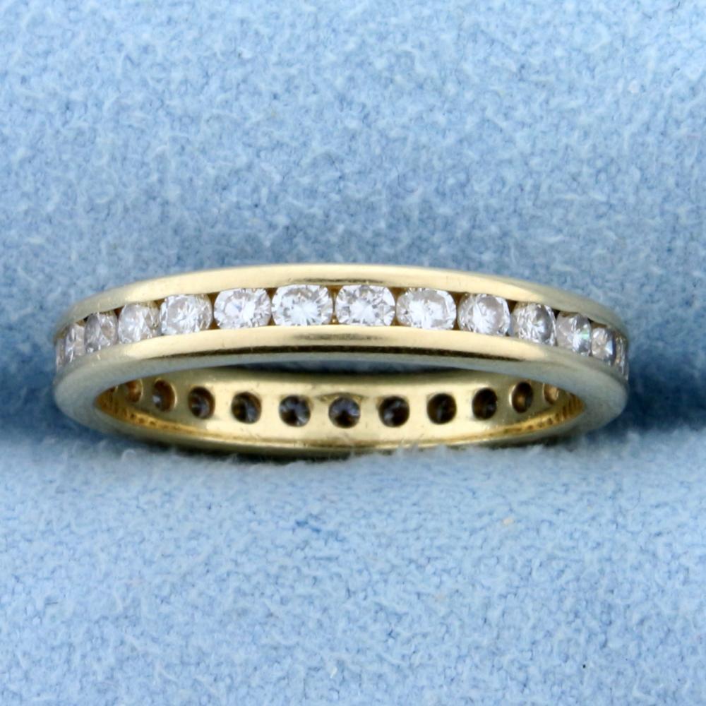 1ct TW Diamond Eternity Band Ring in 14K Yellow Gold