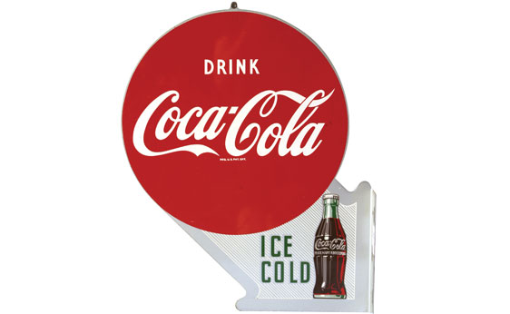 Coca-Cola: Drink Coca-Cola Ice Cold Flange Sign