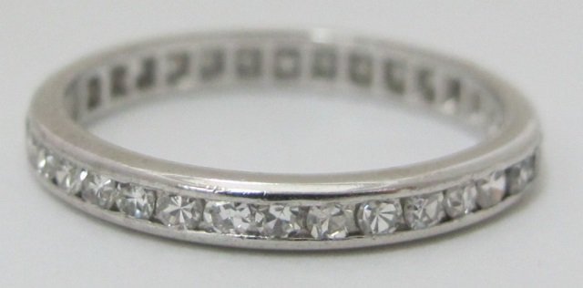 Platinum Diamond Eternity Band Channel Set