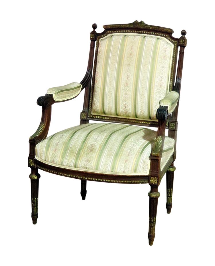 LOUIS XVI STYLE ARM CHAIR