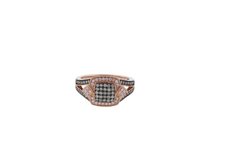 14K Lady's Rose Gold 0.50ct Chocolate Diamond Ring