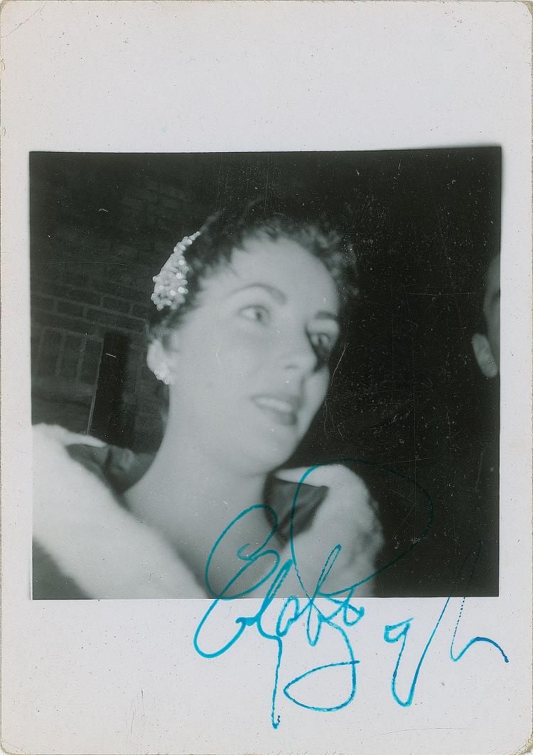 Elizabeth Taylor Signed Original Candid Photograph