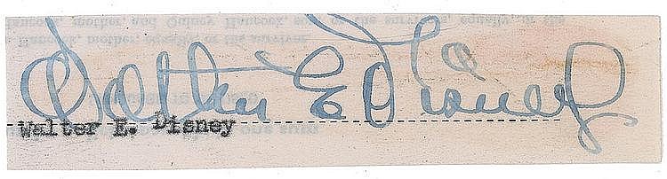 Autograph - Walt Disney