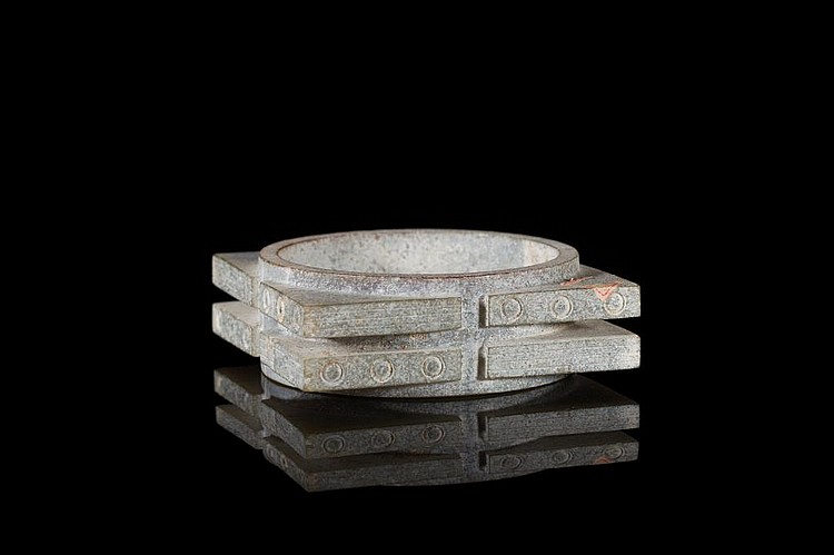 CHINESE WHITE JADE RITUAL CONG