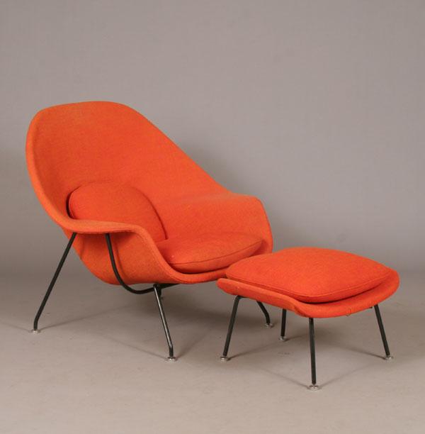 Eero Saarinen Womb Chair w/Ottoman Knoll
