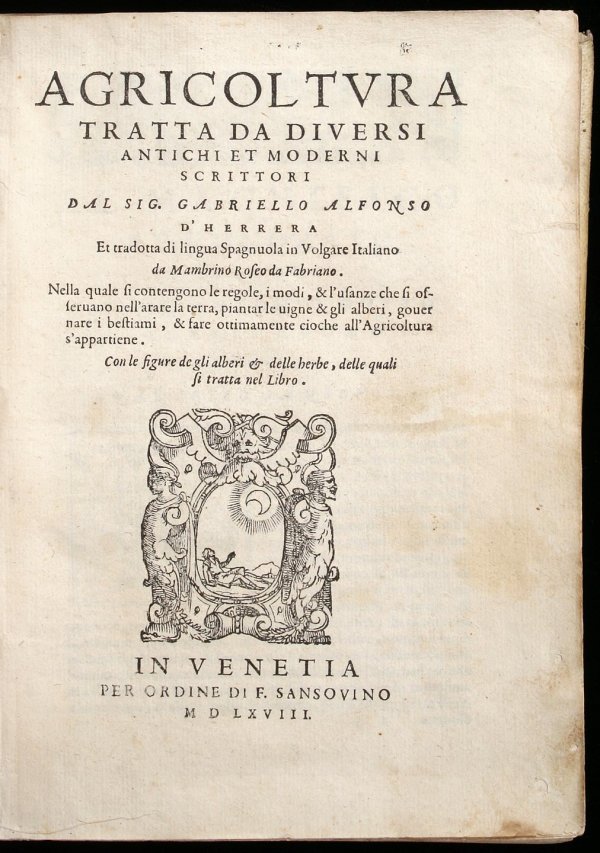 1130: Agricoltura: Tratta da Diversi Antichi et Moderni