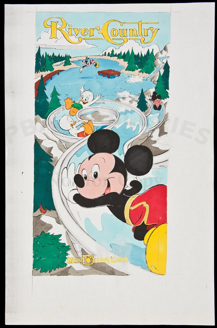 254: Artwork for poster River Country Disney World