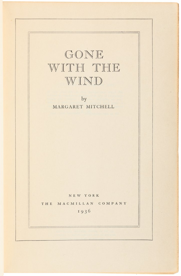 Gone With the Wind First Edition