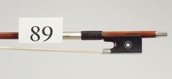 French Silver Mounted Violin Bow, Bernard Ouchard