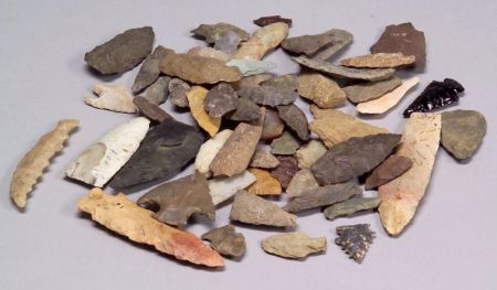 Lot of Prehistoric Stone Projectile Points