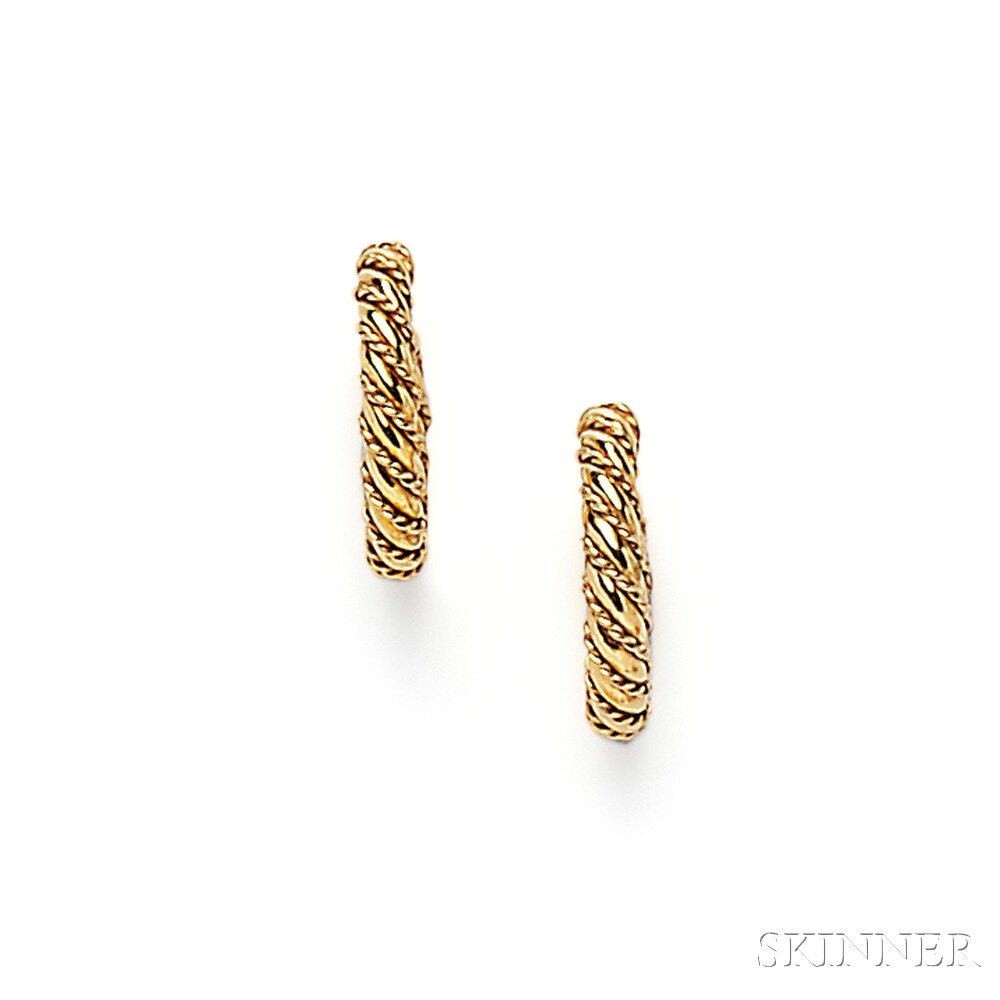 18kt Gold Hoop Earrings, Tiffany & Co.