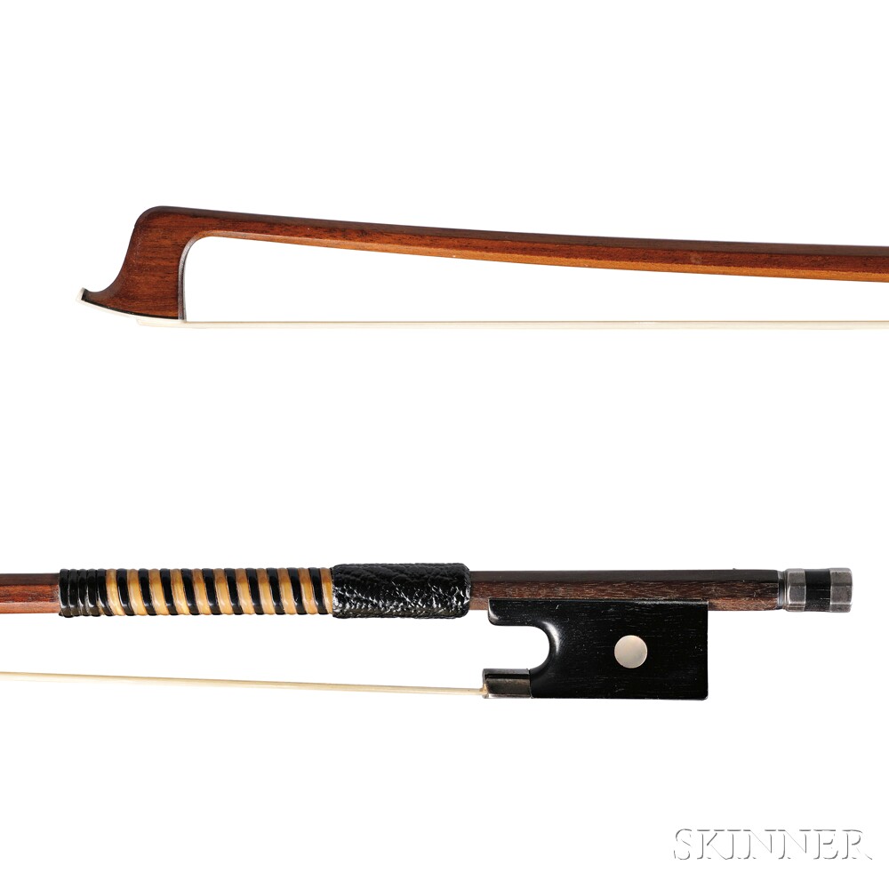 Silver-mounted Violin Bow, Possibly Roger Francois Lotte