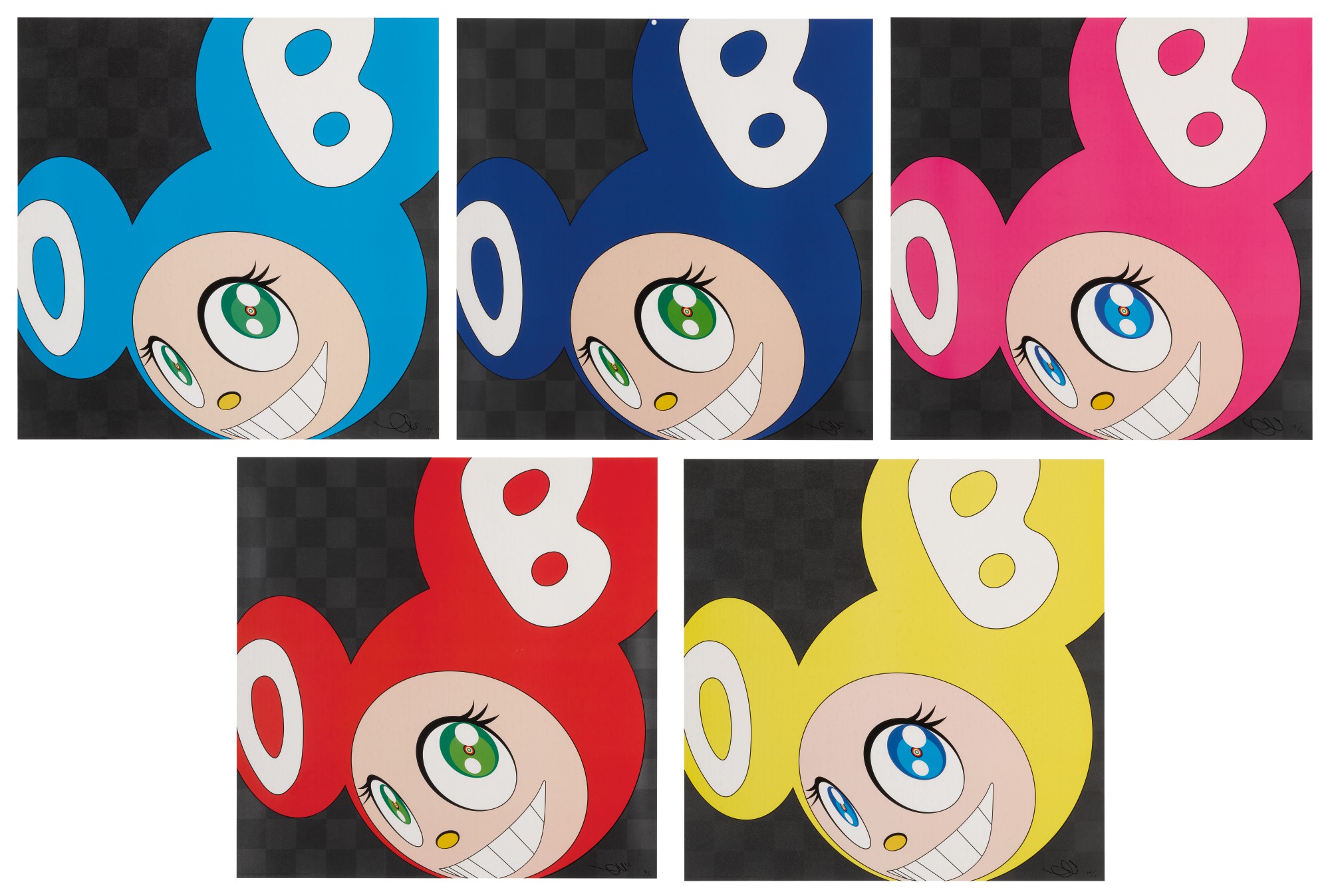 Takashi murakami | and then and then and then and then and then: 5 plates