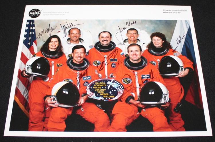 STS-101 Crew-Signed NASA Litho