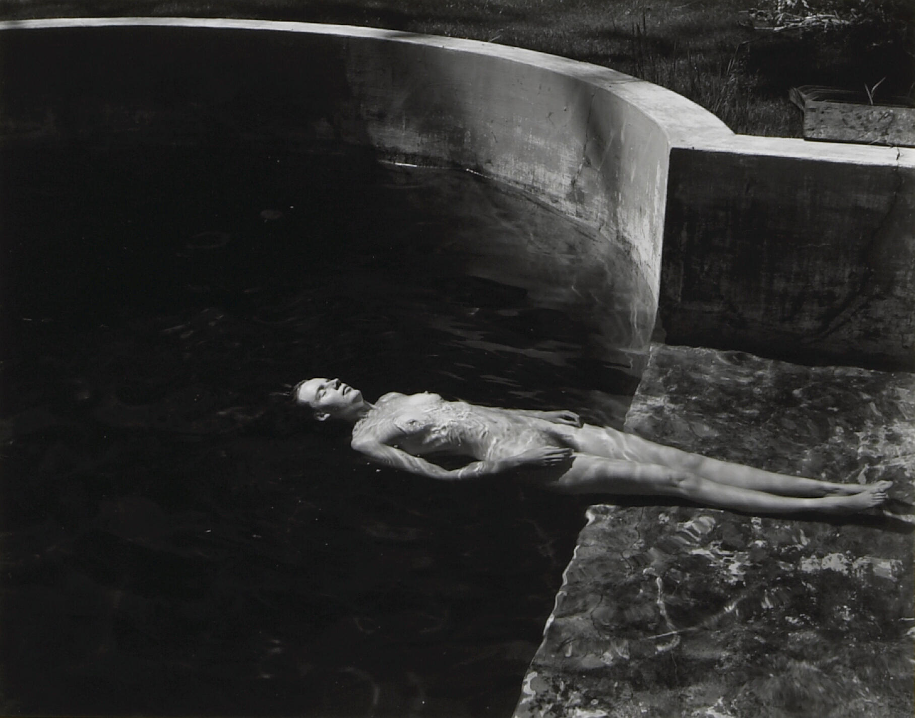Edward Weston; Nude Floating in Pool;