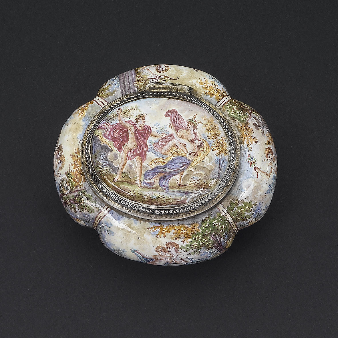 A 19th century Austrian silver and enamelled box, By Herman Ratzersdorffer, Vienna, circa 1890,