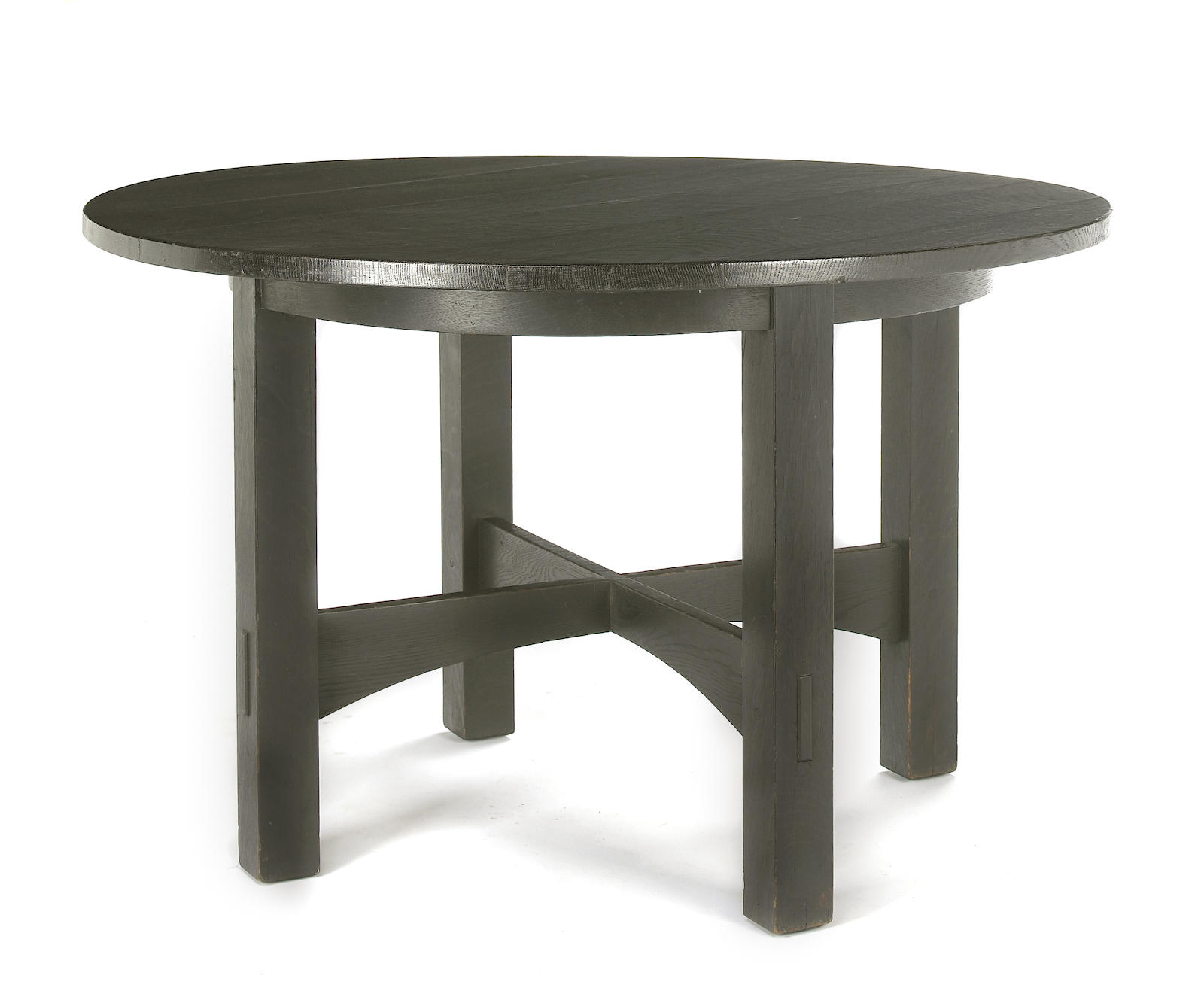 A Gustav Stickley Arts & Crafts oak circular dining table