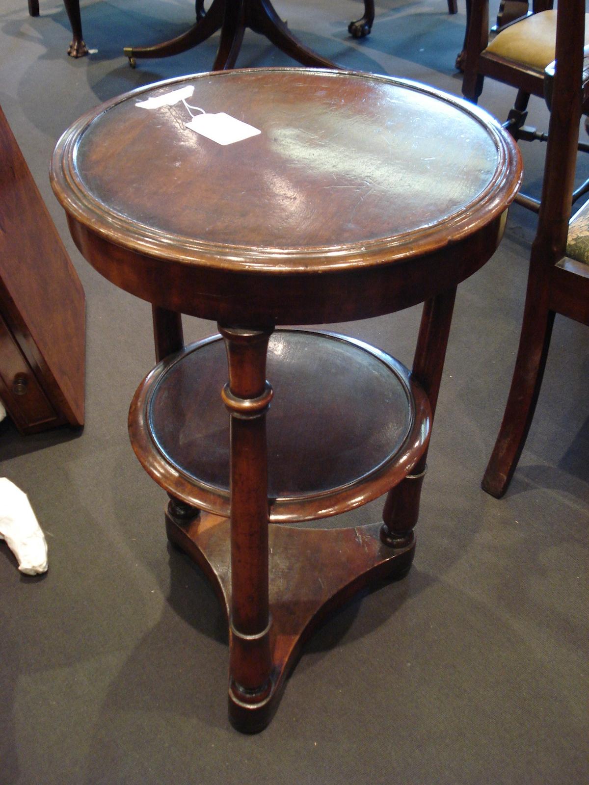A 19th century Continental mahogany circular washstand