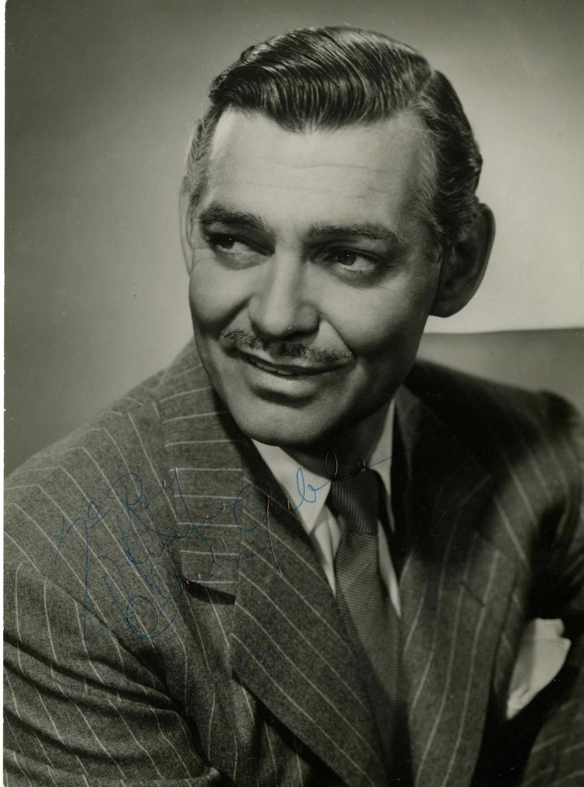 An autographed promotional Clark Gable photograph,