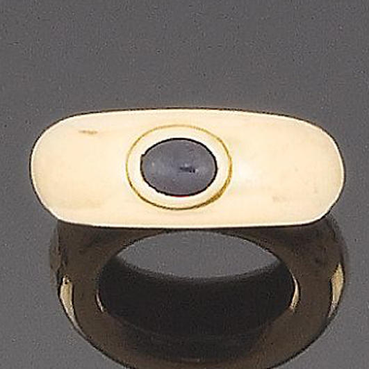 A sapphire dress ring, by Chaumet