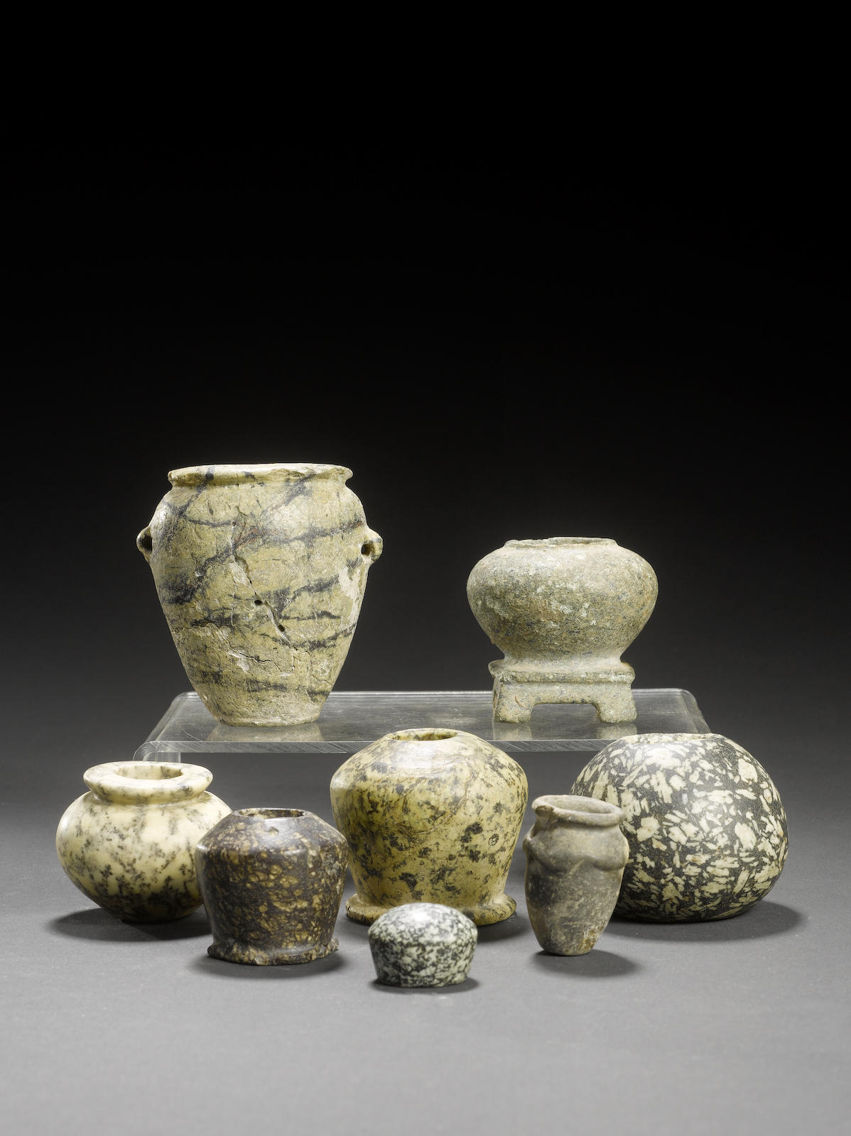 Eight Egyptian stone objects 8