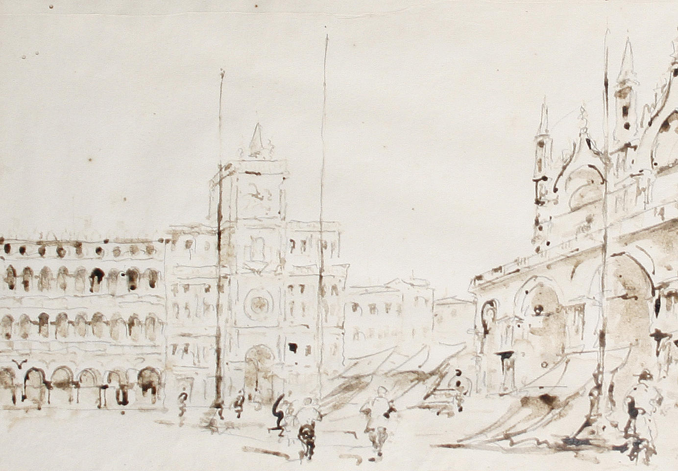 Manner of Francesco Guardi, 20th Century Venetian views, a group of four