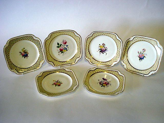 A collection of Spode 'Felspar' porcelain dessert plates Circa 1815-1830