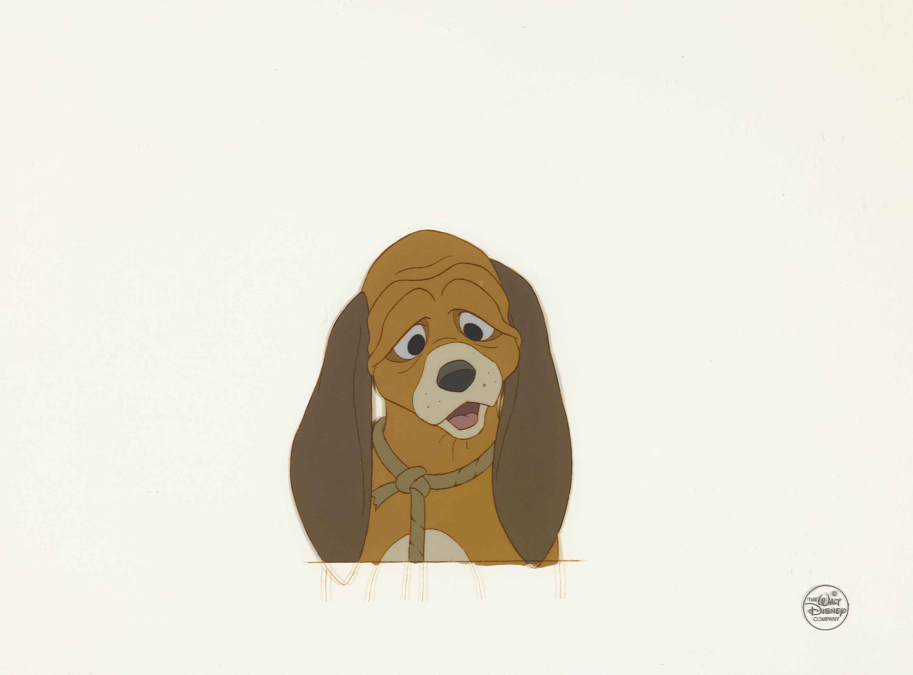 Two Walt Disney celluloids from The Fox and the Hound